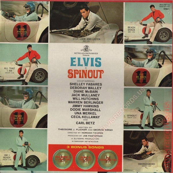 Elvis Presley : Spinout (LP, Album, Mono)