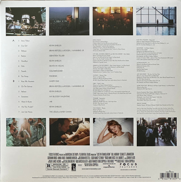 Various : Lost In Translation (Music From The Motion Picture Soundtrack) (LP, Ltd, RE, Blu)