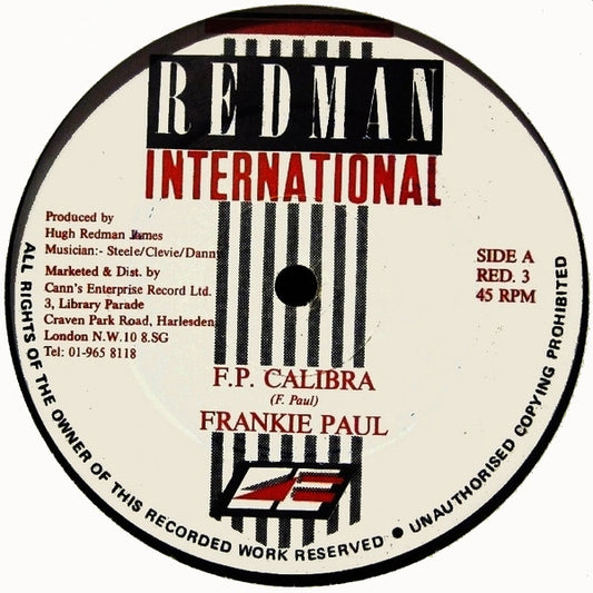 Frankie Paul : F.P. Calibra (12")