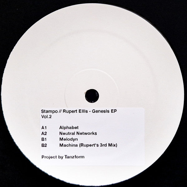 Rupert Ellis : Genesis EP (12", W/Lbl)