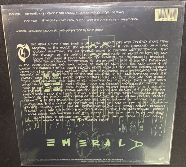 Teena Marie : Emerald City (LP, Album)