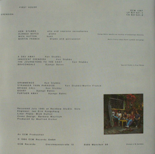 First House : Eréndira (CD, Album)