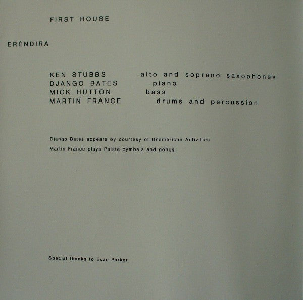 First House : Eréndira (CD, Album)