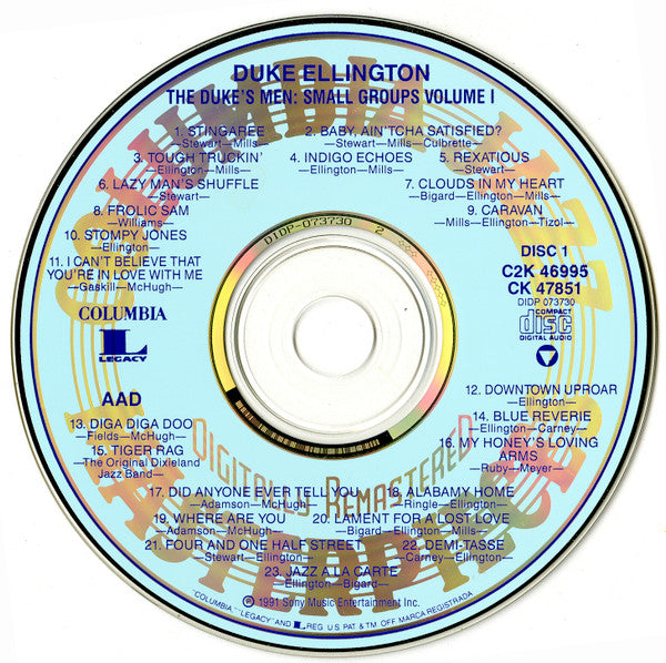Duke Ellington : The Duke's Men: Small Groups Vol. 1 (2xCD, Comp, RM)