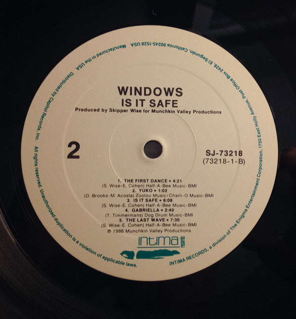 Windows (3) : Is It Safe (LP, Album)