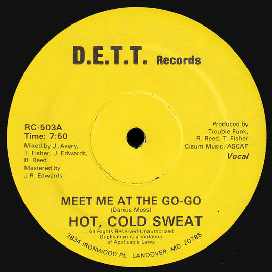 Hot, Cold Sweat : Meet Me At The Go-Go (12",33 ⅓ RPM)