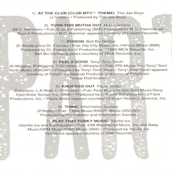 Various : Club MTV Party To Go Volume One (CD, Comp, Mixed)