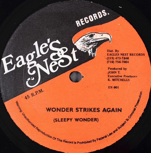 Sluggy* / Sleepy Wonder : Sluggy Medley / Wonder Strikes Again (12")