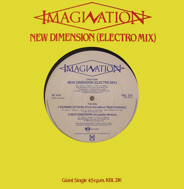 Imagination : New Dimension (Electro Mix) (12", Single)