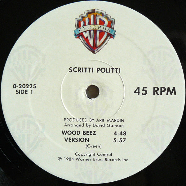 Scritti Politti : Wood Beez / Absolute (12", Maxi)