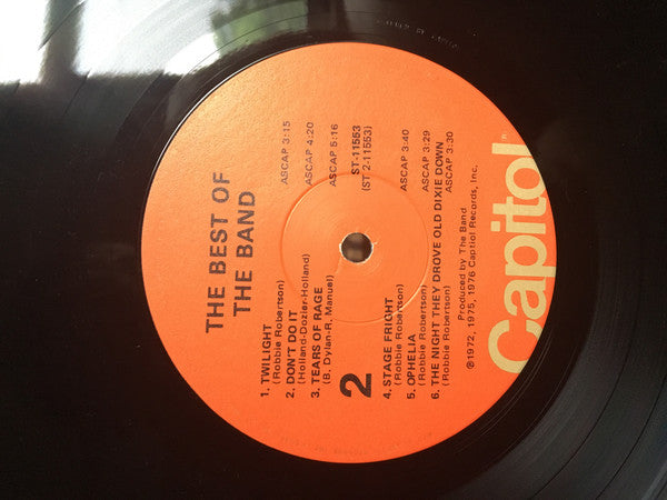 The Band : The Best Of The Band (LP, Comp, Win)