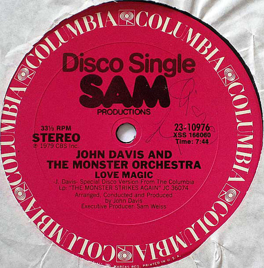 John Davis And The Monster Orchestra* : Love Magic (12", Single)