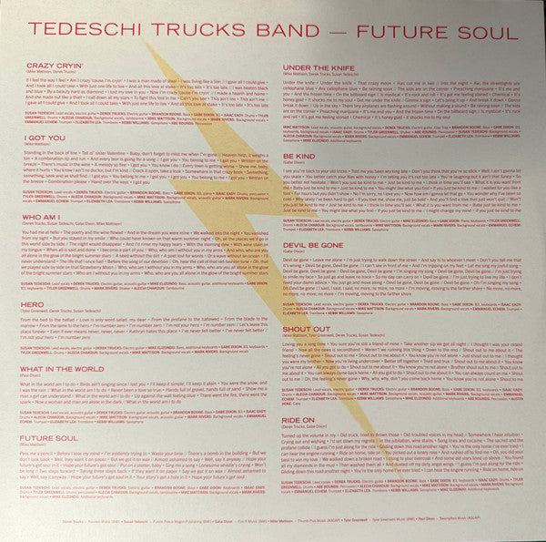 Tedeschi Trucks Band : Future Soul (LP, Album, Ora)