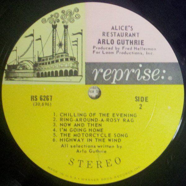 Arlo Guthrie : Alice's Restaurant (LP, Album, Pit)