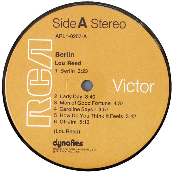 Lou Reed : Berlin (LP, Album, RP, Dyn)