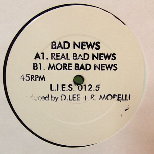 Bad News (10) : Real Bad News (12",Single,White Label,Limited Edition,45 RPM)