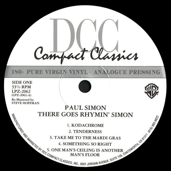 Paul Simon : There Goes Rhymin' Simon (LP, Album, Ltd, Num, RE, RM, Gat)