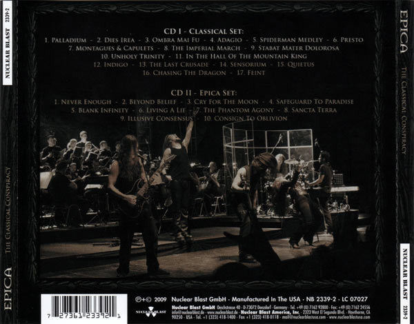 Epica (2) : The Classical Conspiracy (Live In Miskolc, Hungary) (2xCD, Album)