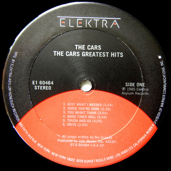 The Cars : The Cars Greatest Hits (LP, Comp, Club)