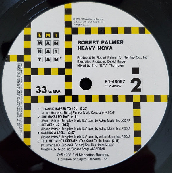 Robert Palmer : Heavy Nova (LP, Album, Club)
