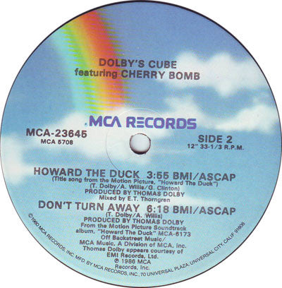 Dolby's Cube featuring Cherry Bomb (2) : Howard The Duck (12", Glo)