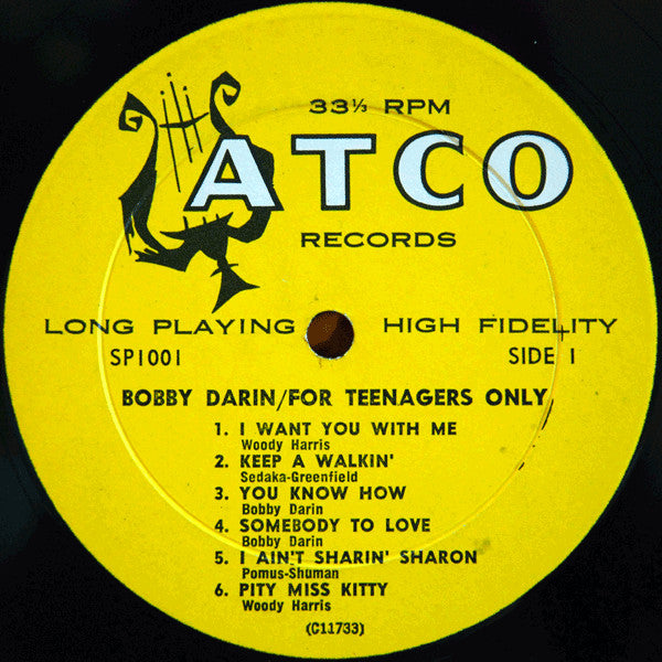 Bobby Darin : For Teenagers Only (LP,Album,Mono)