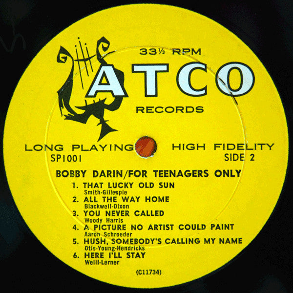 Bobby Darin : For Teenagers Only (LP,Album,Mono)