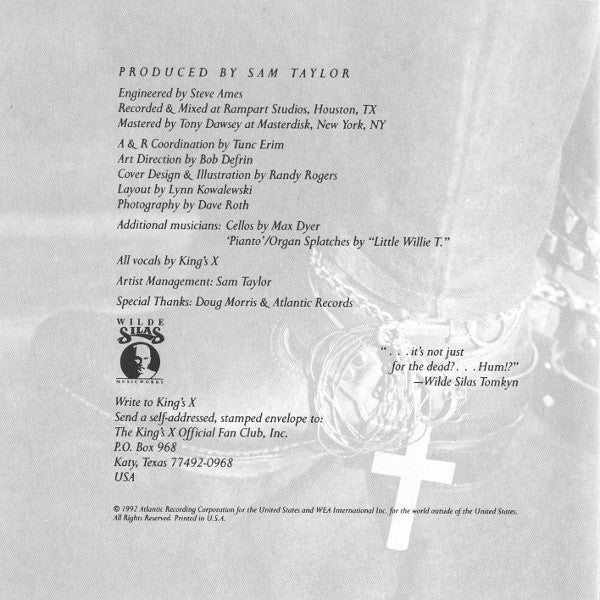 King's X : King's X (CD, Album, Club, RP)
