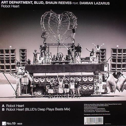 Art Department (2), Blud, Shaun Reeves Feat. Damian Lazarus : Robot Heart (12",45 RPM)
