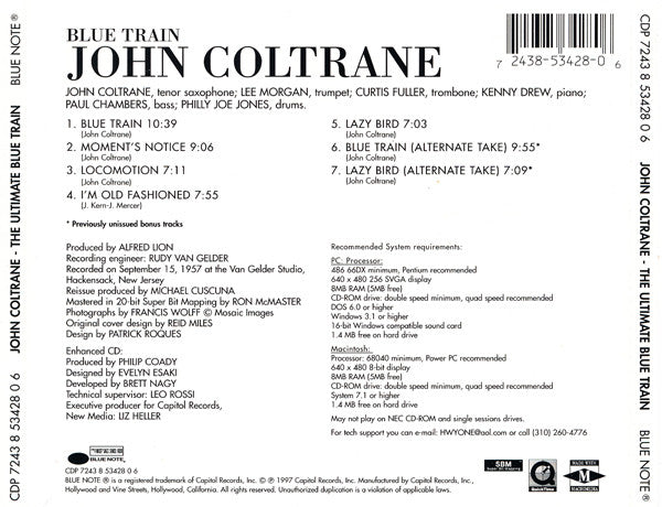 John Coltrane : The Ultimate Blue Train (CD, Album, Enh, RE, RM)