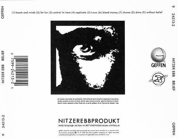 Nitzer Ebb : Belief (CD, Album)