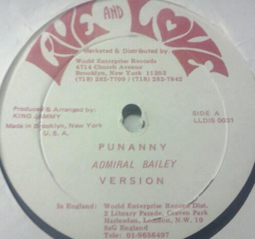 Admiral Bailey : Punanny / Healthy Body (12")