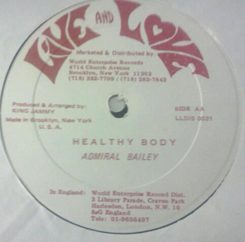 Admiral Bailey : Punanny / Healthy Body (12")