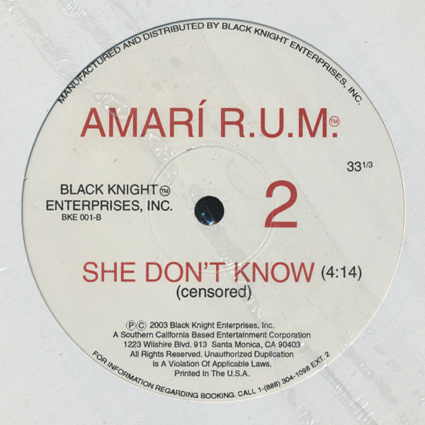 Amari R.U.M. : She Don't Know (12")
