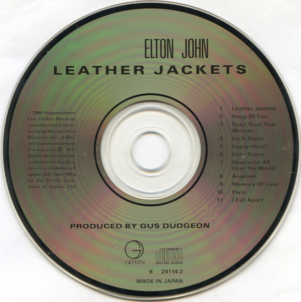 Elton John : Leather Jackets (CD, Album)