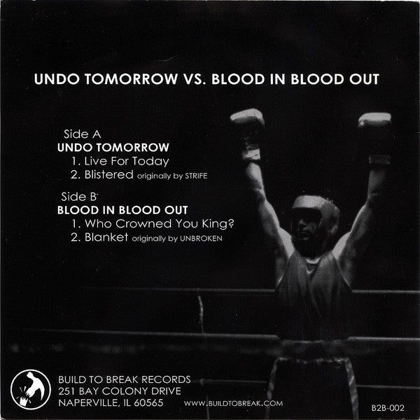 Undo Tomorrow Vs. Blood In Blood Out : Undo Tomorrow Vs. Blood In Blood Out (7", Gra)