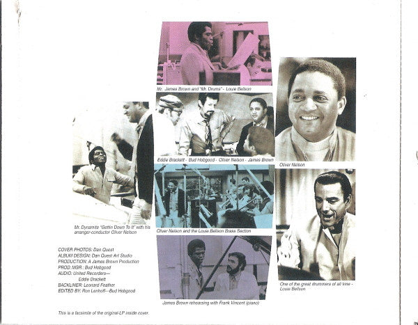 James Brown With Oliver Nelson Conducting Louie Bellson Orchestra : Soul On Top (CD, Album, RE)