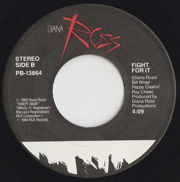 Diana Ross : Swept Away (7", Single)