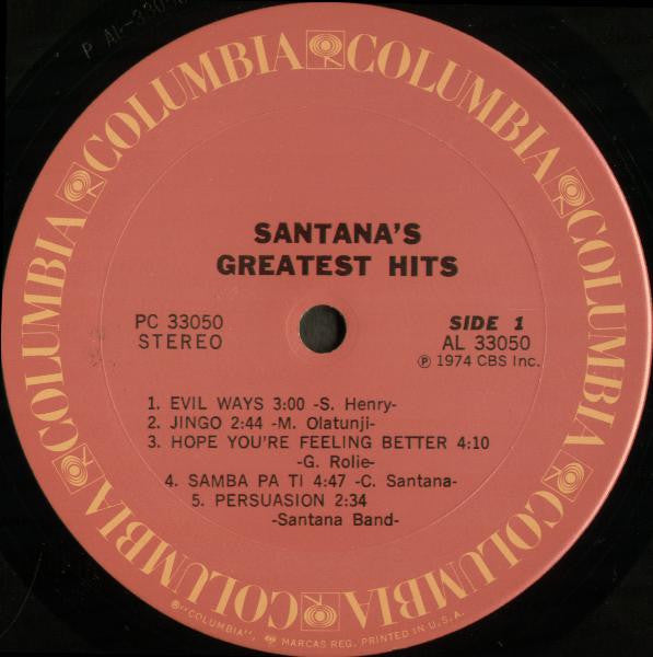 Santana : Santana's Greatest Hits (LP, Comp)
