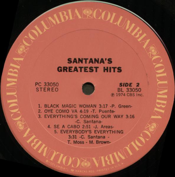 Santana : Santana's Greatest Hits (LP, Comp)