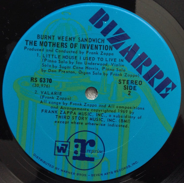 The Mothers Of Invention* : Burnt Weeny Sandwich (LP, Album, Ter)