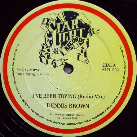 Dennis Brown : I've Been Trying (Radio Mix) (12")