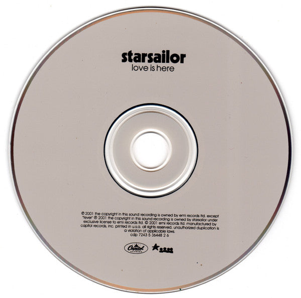 Starsailor : Love Is Here (CD, Album)