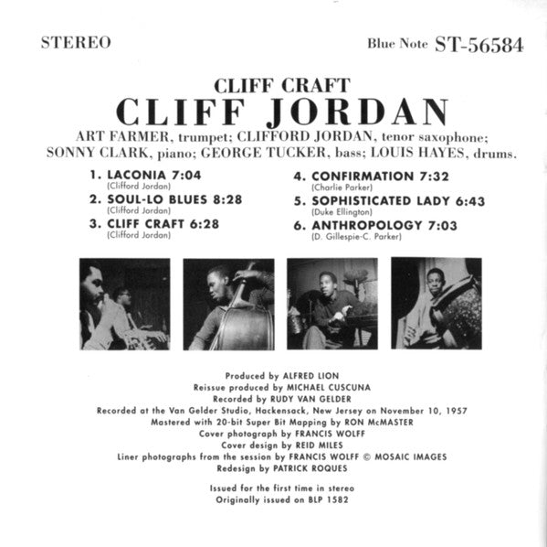 Cliff Jordan* : Cliff Craft (CD, Album, Ltd, RE, RM)