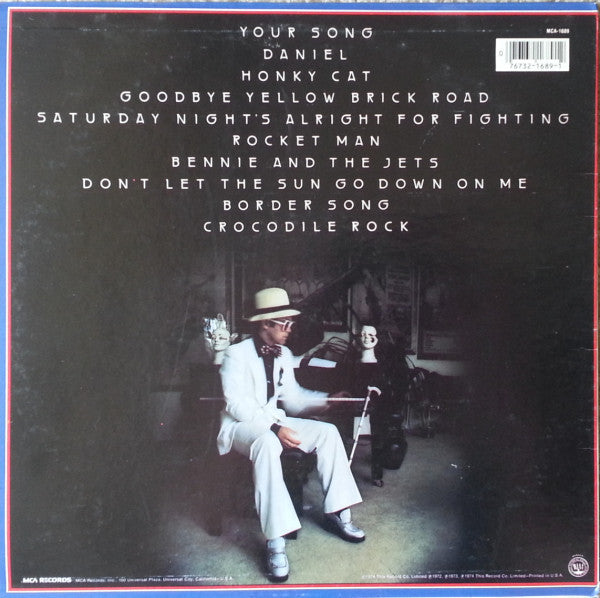 Elton John : Greatest Hits (LP, Comp, RE, Pin)