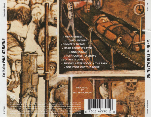 Van Halen : Fair Warning (HDCD, Album, RE, RM)