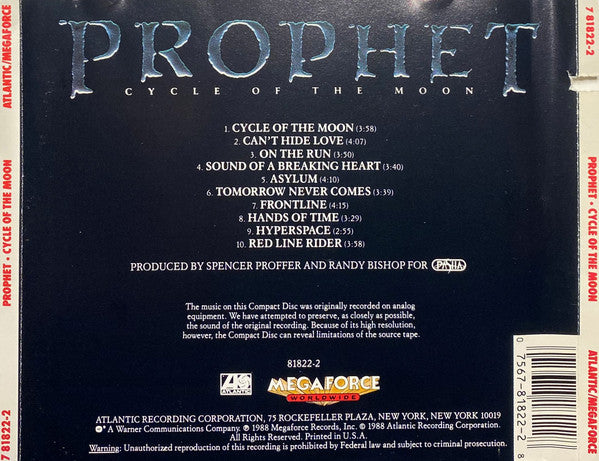 Prophet (13) : Cycle Of The Moon (CD, Album)