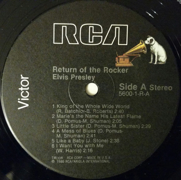 Elvis Presley : Return Of The Rocker (LP, Comp)