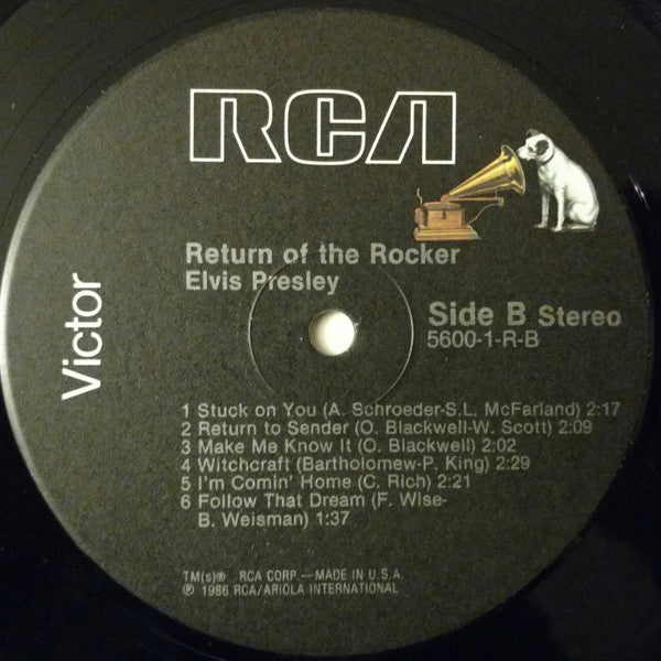 Elvis Presley : Return Of The Rocker (LP, Comp)