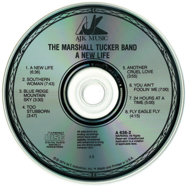 The Marshall Tucker Band : A New Life (CD, Album, RE, RM)